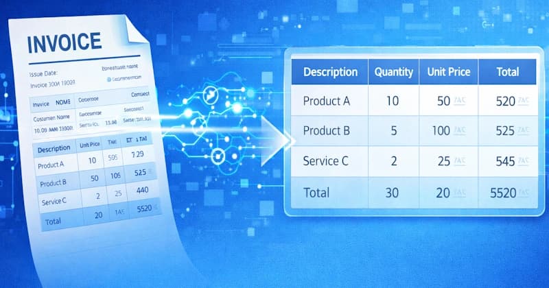 How to Extract Line Items From Invoices Automatically (Using AI)