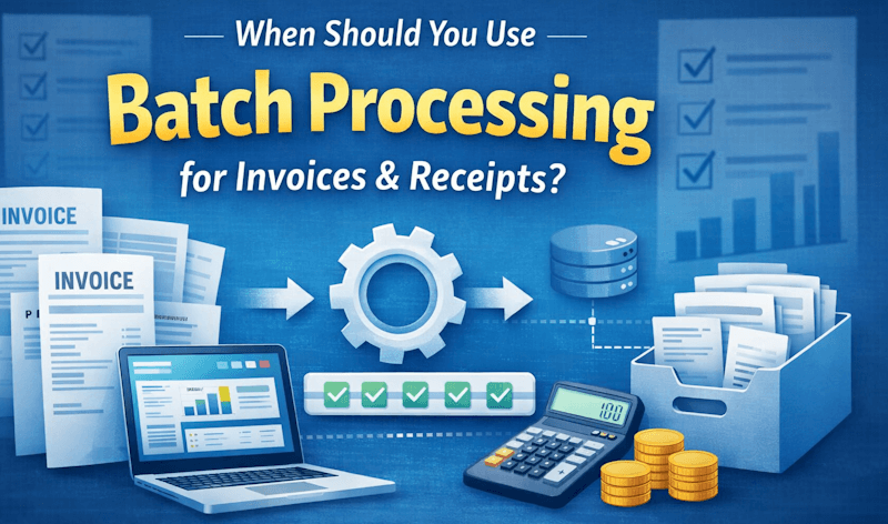 When Should You Use Batch Processing for Invoices & Receipts?